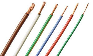 filo elettrico isolato / in rame / in PVC / elastico