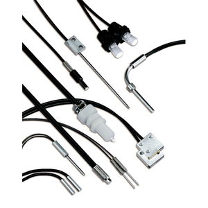 testa di sensore a fibra ottica tipo through-beam
