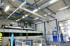carroponte bitrave / monotrave / con sistema di sollevamento leggero / per officina