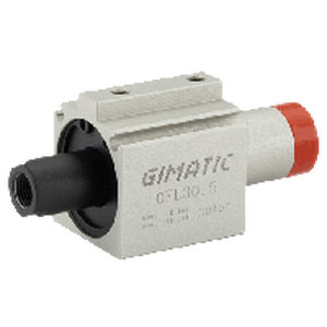 cilindro pneumatico / con asta attraversante / a doppio effetto / a corsa breve