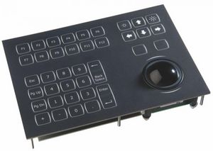 tastiera 38 tasti / con trackball / retroilluminata / PS2