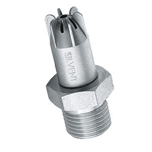 ugello di soffiaggio / ad aria compressa / a cono pieno / in acciaio inossidabile