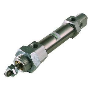 cilindro pneumatico / a semplice effetto / con asta attraversante / con asta