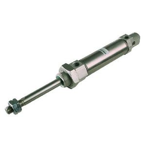 cilindro pneumatico / a semplice effetto / con asta / rotondo