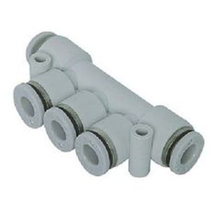 raccordo push-in / a T / pneumatico / unione