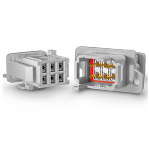 connettore RF / DIN / rettangolare / crimpabile
