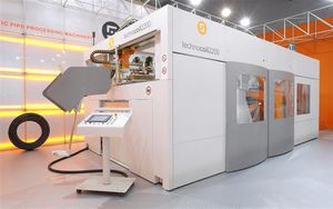bobinatrice automatica / per tubi / per linea di estrusione