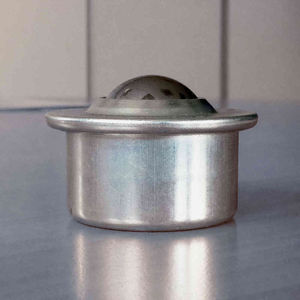 sfera portante in acciaio inox / a zoccolo cilindrico