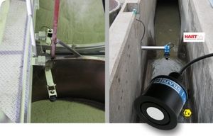 sensore di livello ad ultrasuoni / per liquidi / per prodotti sfusi / per cisterna