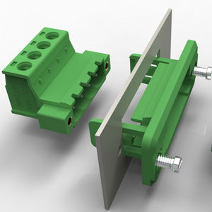 morsetto componibile con connessione a vite / push-in / a presa / in materia plastica