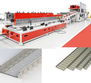 linea di profilatura per canaline portacavi / di taglio / punzonatura / automatica