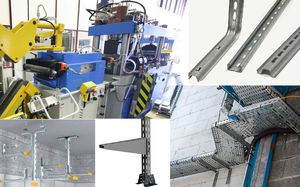 linea di punzonatura automatica / per ripiano / per lamiera / di taglio