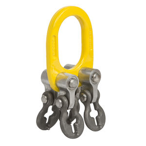 anello di sollevamento per imbragature a catena con 4 bilancini regolabili / articolato / forgiato