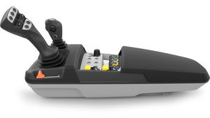 joystick con bracciolo / per veicolo utilitario / multifunzione / con impugnatura di controllo integrata