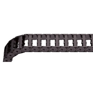 catena portacavi con traversini apribili a scatto / in plastica