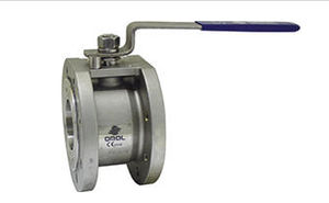 valvola a sfera flottante / manuale / per acqua / wafer