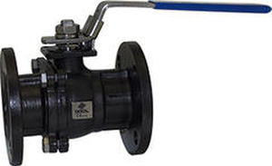 valvola a sfera flottante / manuale / per acqua / in acciaio al carbonio