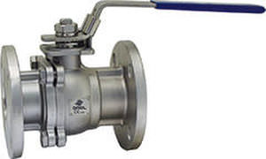 valvola a sfera flottante / manuale / per acqua / in acciaio inox