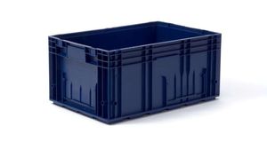 cassetta in plastica / da trasporto / per l'industria automobilistica / accatastabile