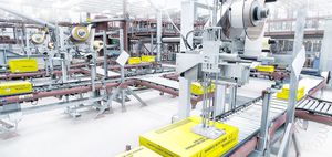 sistema di movimentazione automatico / per rotoli / di processo
