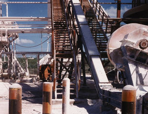 trasportatore a catena / per cantiere di costruzione / per prodotti sfusi / chiuso