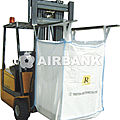 big bag - max. 1 000 kg, max. 900 x 900 x 1 800 mm
