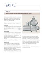 PX 55 Disc stack centrifuge