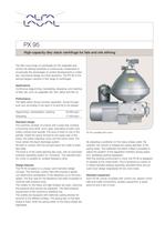 	PX 95 Disc stack centrifuge
