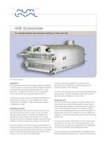 VHE Economizer for deodorization and physical refining of fats and oils