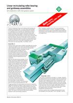 Linear recirculating roller bearing and guideway assemblies (MAI 92)