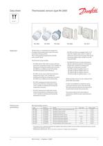 Thermostatic sensors type RA 2000