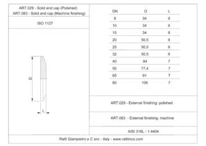 Art. 029 - 083 - Tappo Tri-Clamp - ISO1127