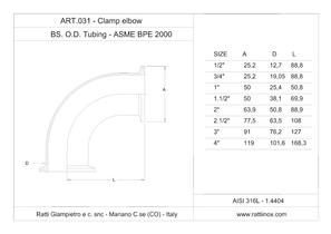 Art. 031 - Curva Tri-Clamp