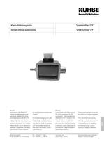 KUHSE Small lifting solenoids