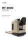 Transpallet con operatore a bordo RT 3500