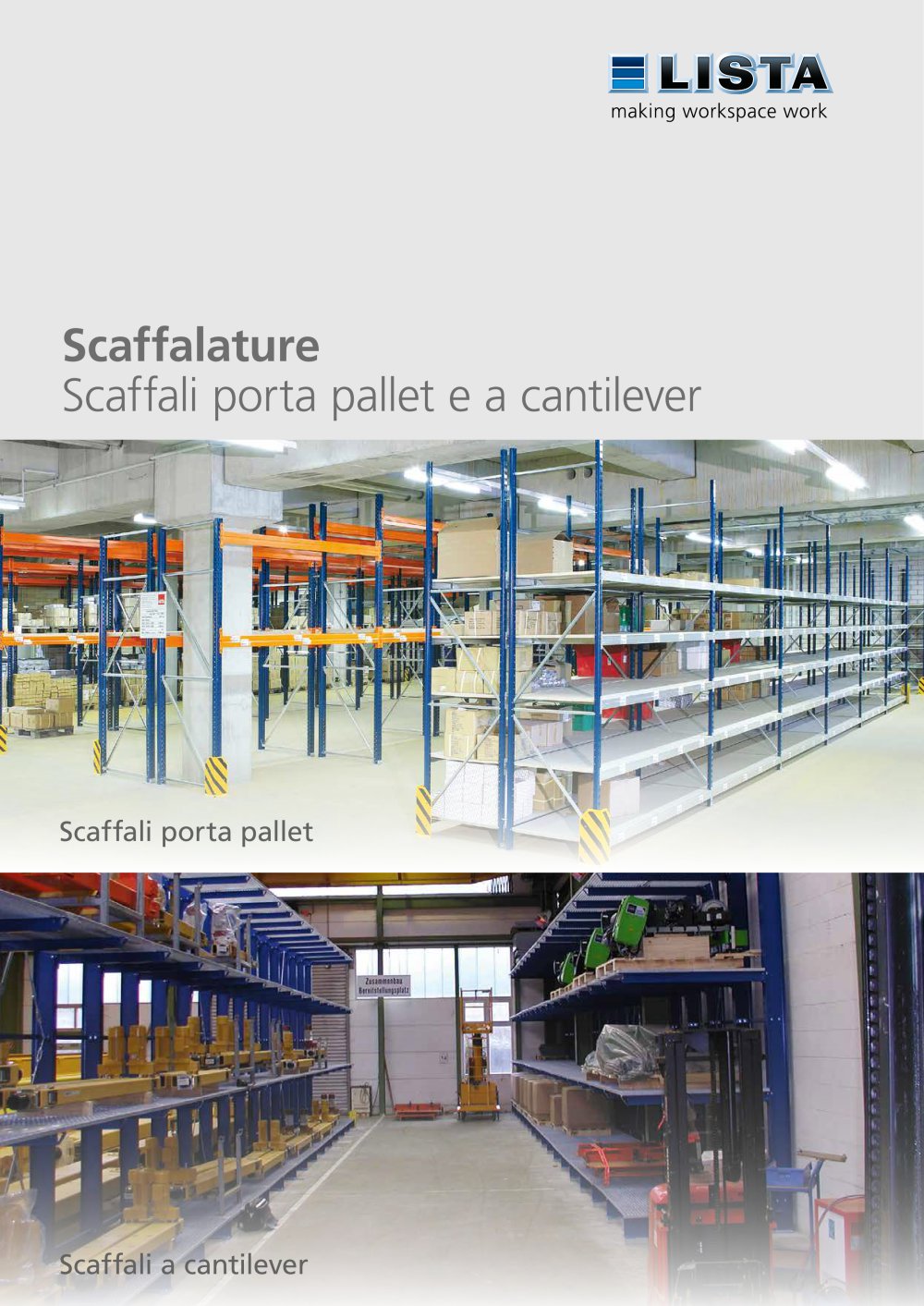 Scaffalature scaffali porta pallet e a cantilever lista ... Scaffalature con bancali
