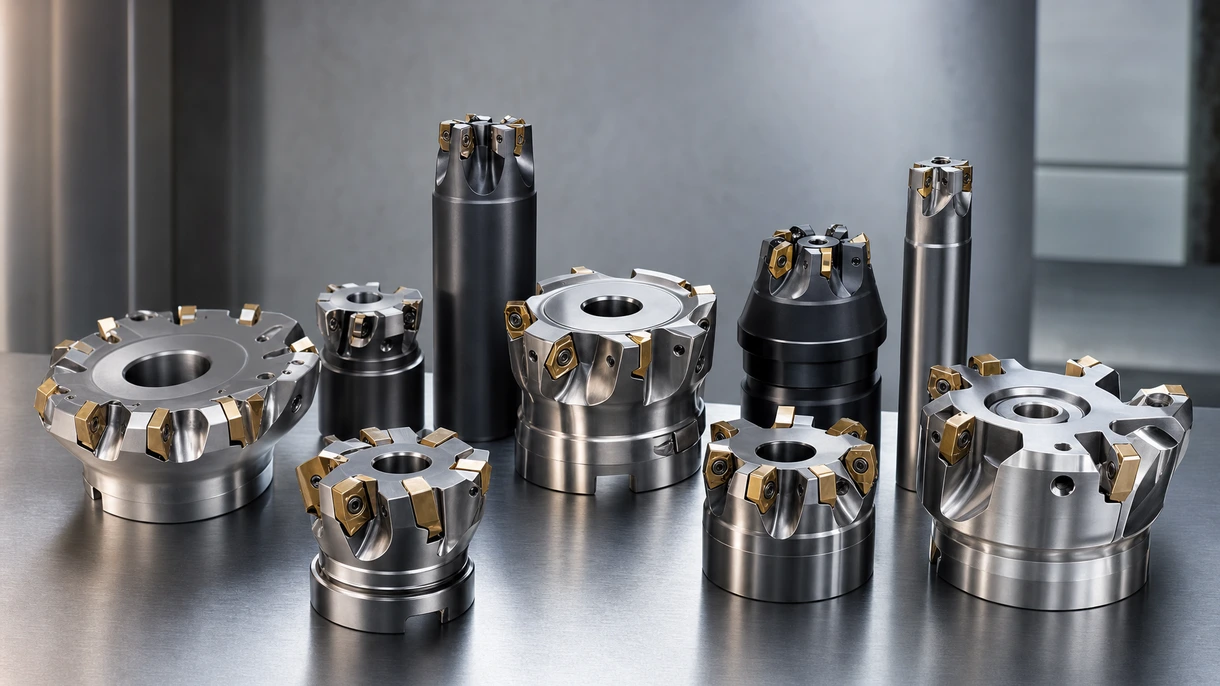 Operatore CNC professionale che utilizza una fresa a spianare a inserti ad alta capacità per asportazione pesante su una grande piastra in acciaio industriale.