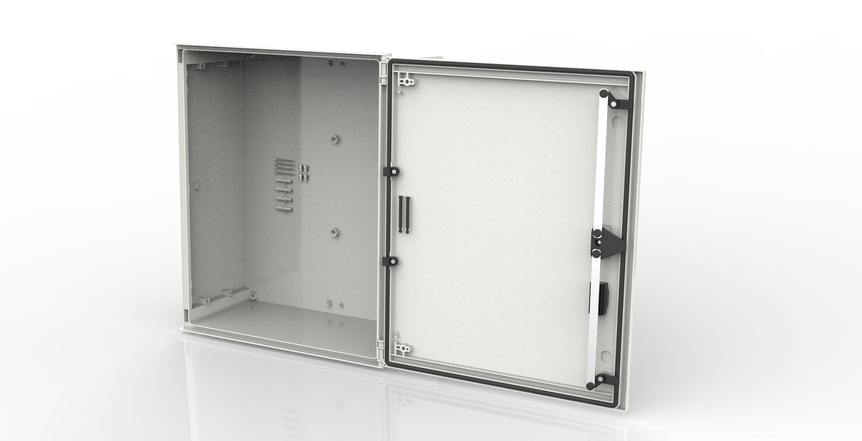 Quadro Elettrico ABS Grigio IP65 300x400x170 Mm – Perfetto Per Esterni E Ambienti Industriali