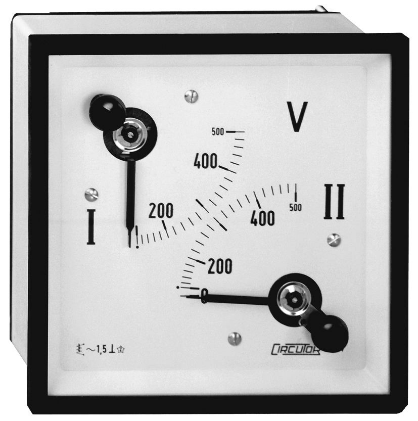 VOLTMETRO ANALOGICO FERRO Mobile 60V Corrente Alternata CA AC Da - Foto 11