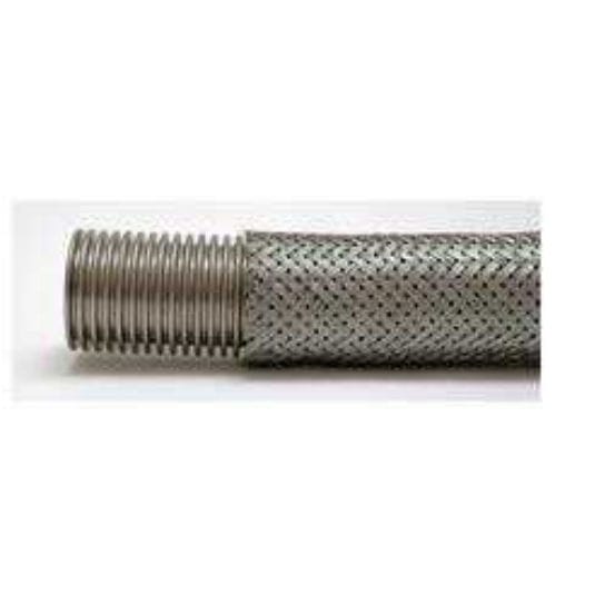 Tubo Flessibile Acqua 1/2", Acciaio Inossidabile 304, Lunghezza 200 Cm – Per Lavabo, WC, Scaldabagno