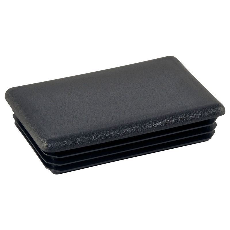 Enkotrade 10 tappi lamellari bianchi per tubi rettangolari, 80 x 40 mm