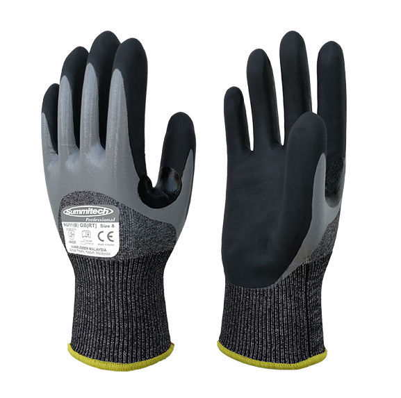 Guanti Palestra 12 Paia In Nitrile Micro-schiuma Ansell Hyflex - Foto 11