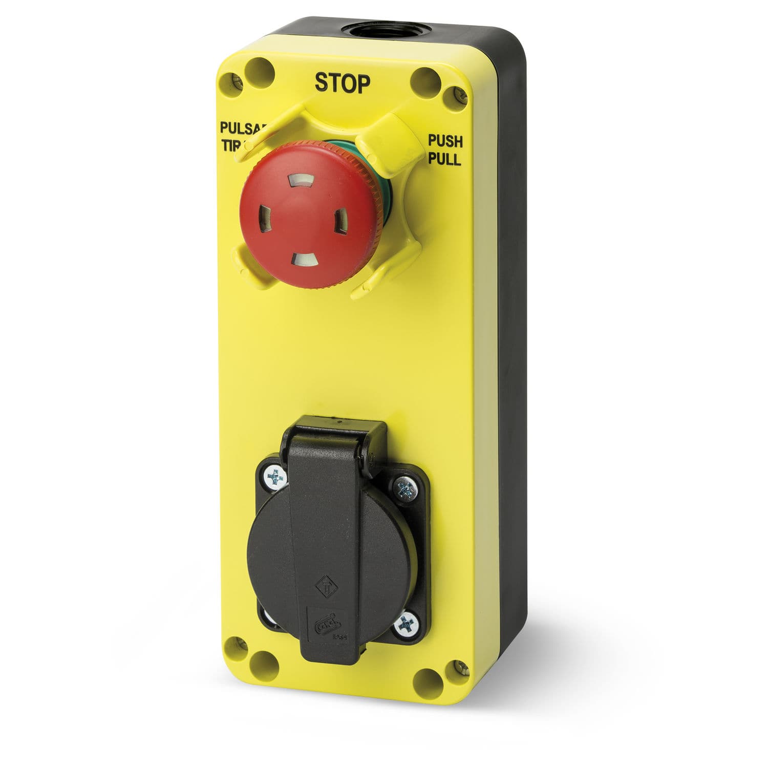 Pulsante A Fungo IP65 Intratec Rosso Per Apertura Cancello - Manuale Grossolano