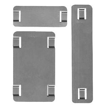 Etichette In Acciaio Inox 25 Pezzi - 4x2 Cm Con Foro, Per Targhette Fai Da Te