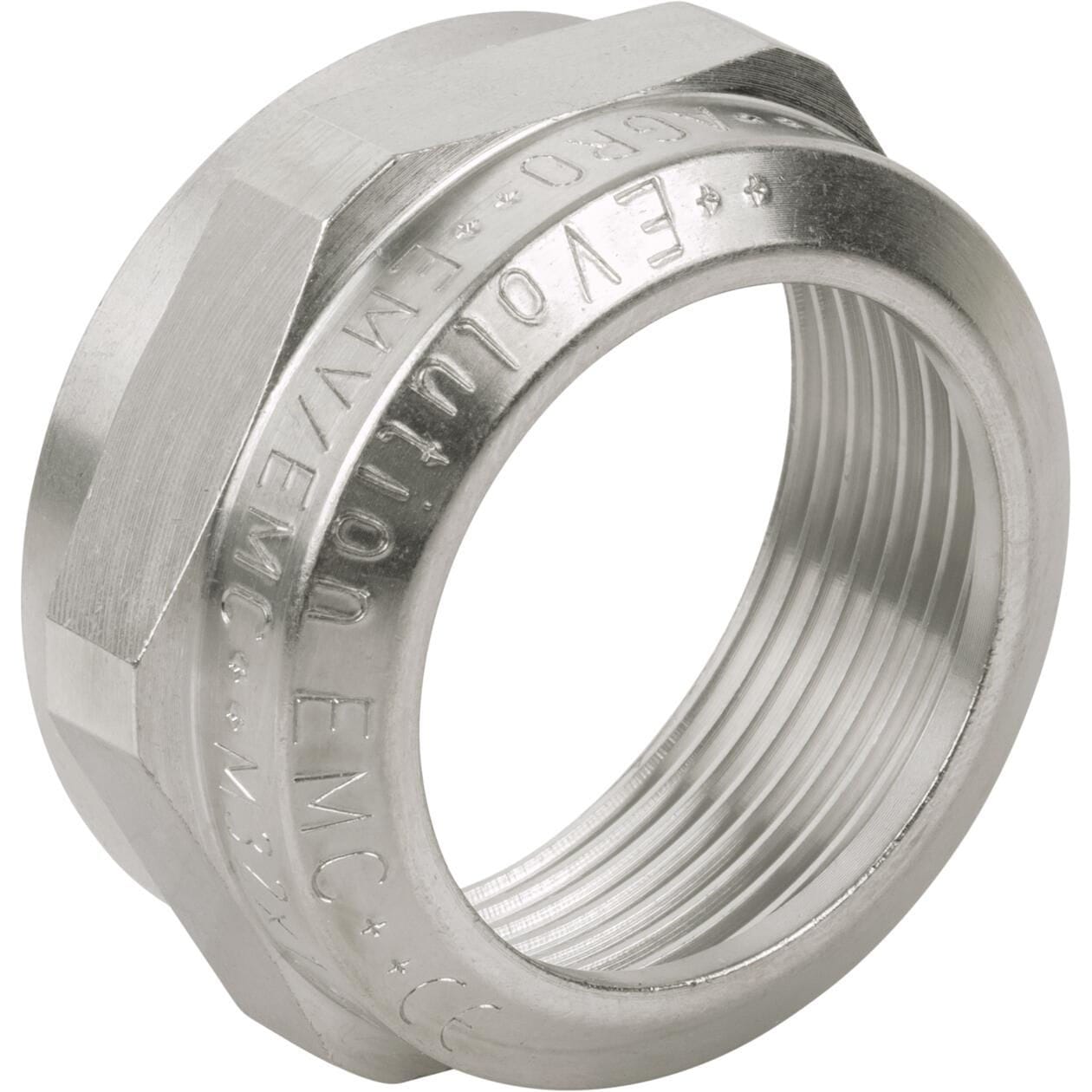 Dado di bloccaggio esagonale, M42x2, SW 50, ottone, 5,60