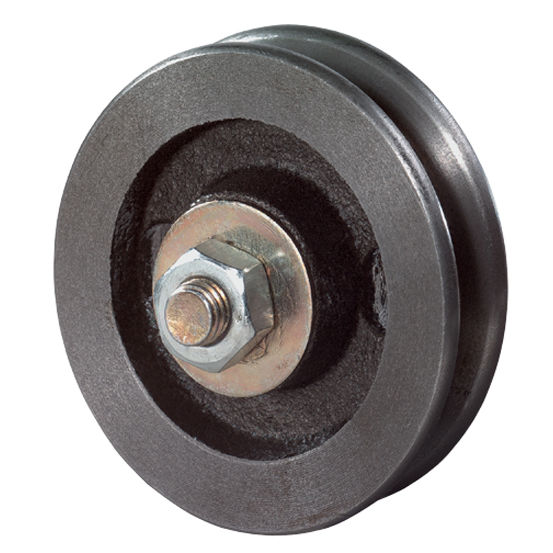 Ruota Con Scanalatura A V Da 80 Mm In Staffa Fissa On - Foto 8