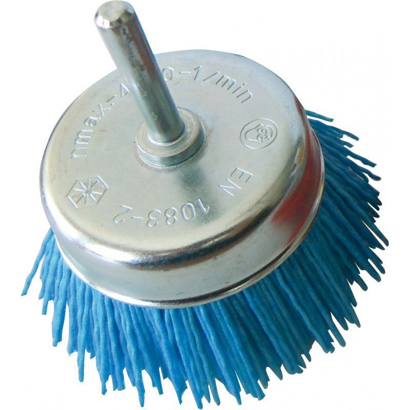 Spazzola A Tazza Con Fili Nylon Silverline 75 Mm - Grana Grossa, Per Metallio E Legno, Filettatura M14 - Foto 9