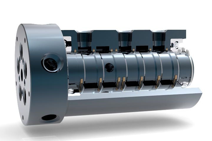 Giunto Rotante Idraulico 90° Holmbury 1/2 BSP - Acciaio Al Carbonio Max 360 Bar - GG90-12-08GM-08G