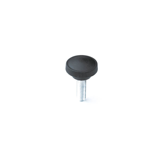 Manopola zigrinata - ZP series - GAMM - arrotondata / in tecnopolimero / con perno