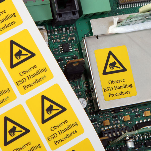 Etichette Di PCB ESD Antistatiche Personalizzate Per Produttore ID E Fornore, Fornore E - Foto 5